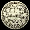 Image 1 : 1875-A Germany Silver 1 Reichsmark NEARLY UNCIRCULATED