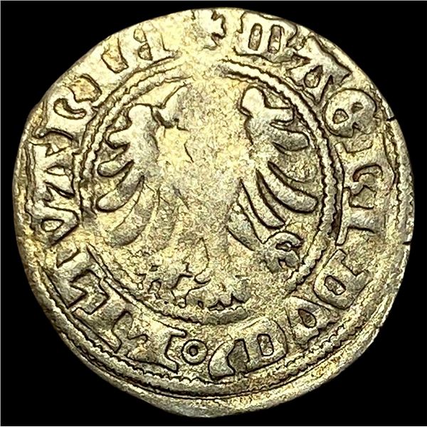 1500s-1600s Lithuania Silver Denar CLOSELY UNCIRCULATED