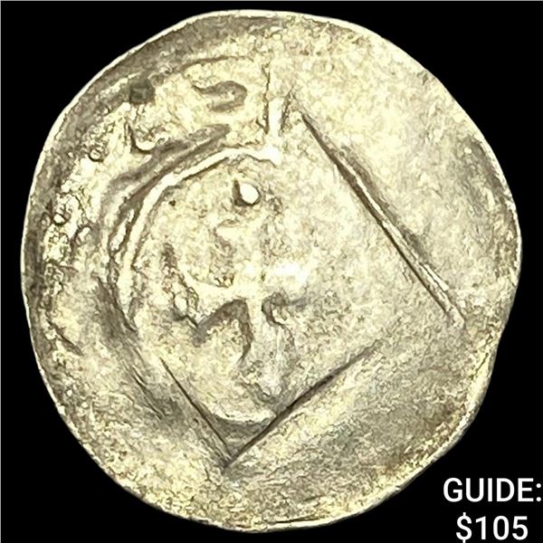 1250-1300 Germany Silver Hand Heller NEARLY UNCIRCULATED