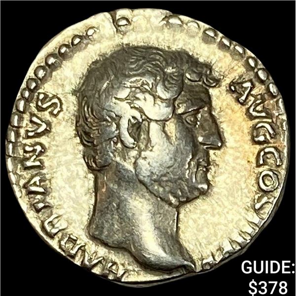Roaman Hadrian SIlver Denarius 117-138AD CLOSELY UNCIRCULATED