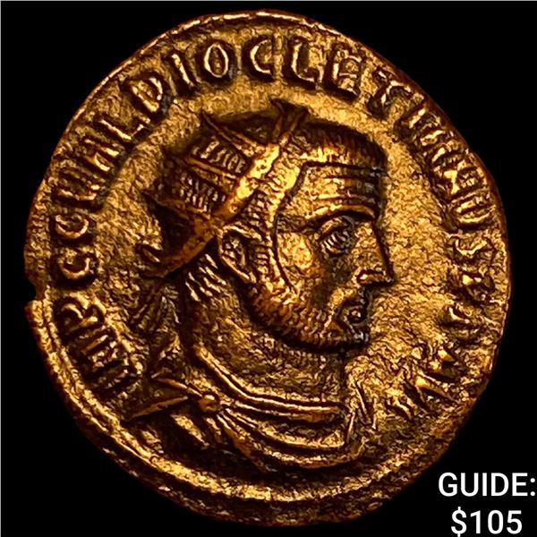 Roman Diocletian 284-305 AD BI Nummus CHOICE AU