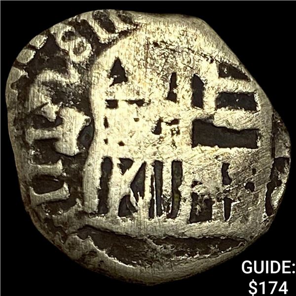 1500s-1600s Spanish Colonial Silver Cob NEARLY UNCIRCULATED