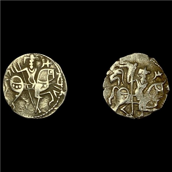 [2]700-1000 AD India Rajput SIlver Jital NEARLY UNCIRCULATED