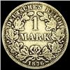 Image 1 : 1876-A Germany SIlver 1 Reichsmark NEARLY UNCIRCULATED