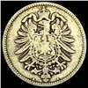 Image 2 : 1876-A Germany SIlver 1 Reichsmark NEARLY UNCIRCULATED