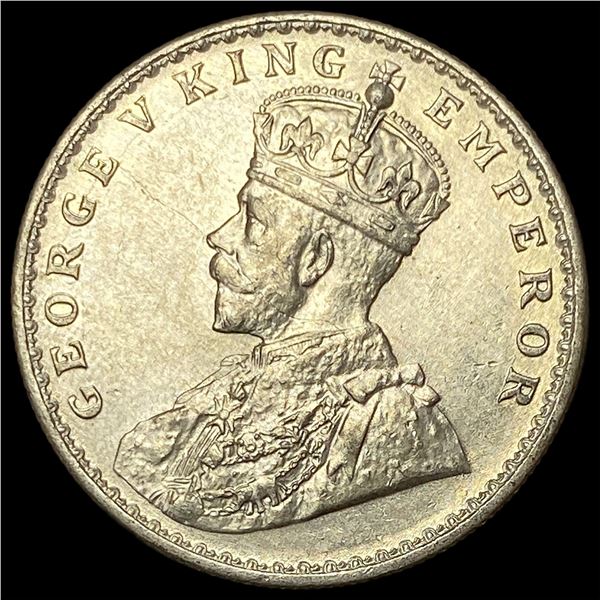 1919 British-India Silver Rupee UNCIRCULATED
