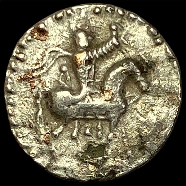 58-12 BC Indo-Scythian Silver Drachm NEARLY UNCIRCULATED