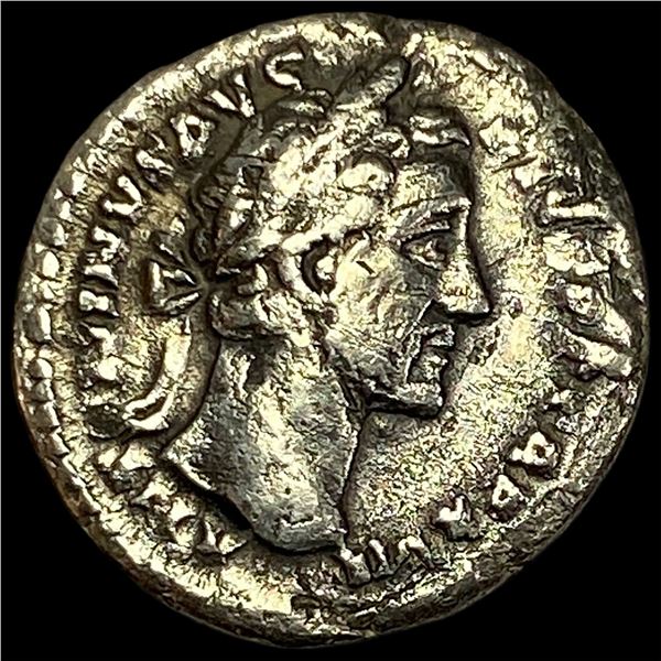 Roman Ant. Pius 138-161SIlver Daenarius NEARLY UNCIRCULATED