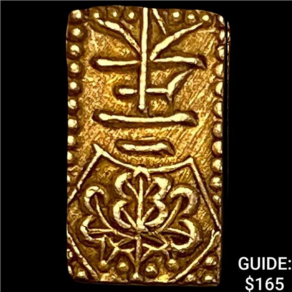 1832-1852 Japan Gold 2 Shu .52 AGW CLOSELY UNCIRCULATED