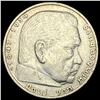 Image 1 : 1936-G Germany SIlver 5 Reichsmark CLOSELY UNCIRCULATED