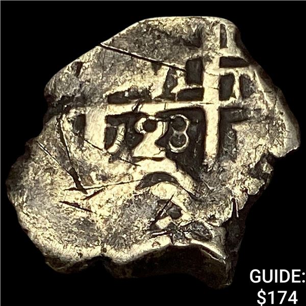 1500's-1600's Spanish Colonial Silver Cob NEARLY UNCIRCULATED