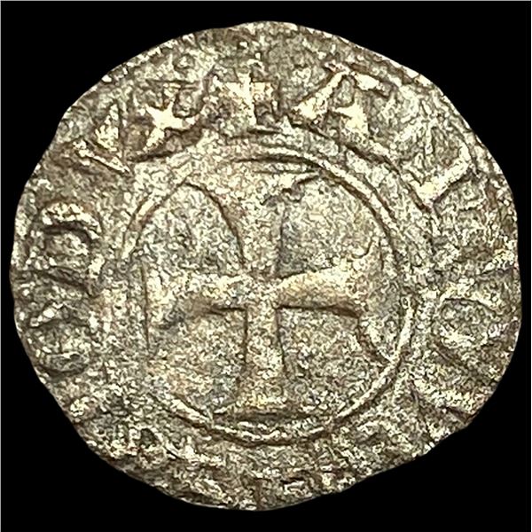 14th-15th Cent. Venetian Republic Silver Tornesello NEARLY UNCIRCULATED