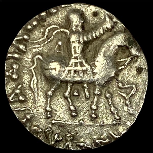 58-12 BC Indo-Scythian Silver Drachm NEARLY UNCIRCULATED