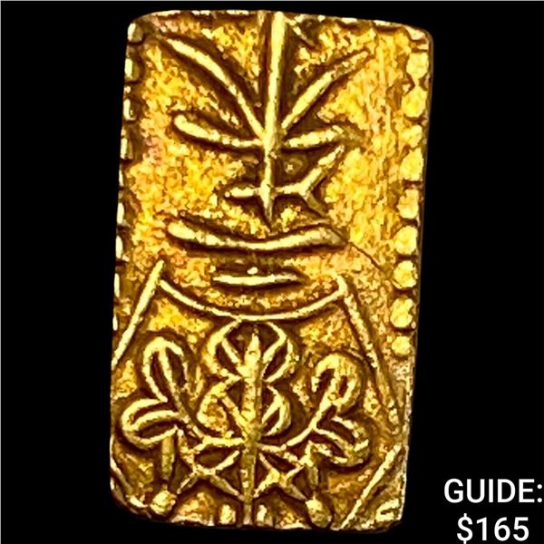 1832-1858 Japan Gold Shu .052 AGW CLOSELY UNCIRCULATED