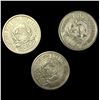 Image 1 : [3]1923 Soviet Silver Coin 10 Kopeks CLOSELY UNCIRCULATED