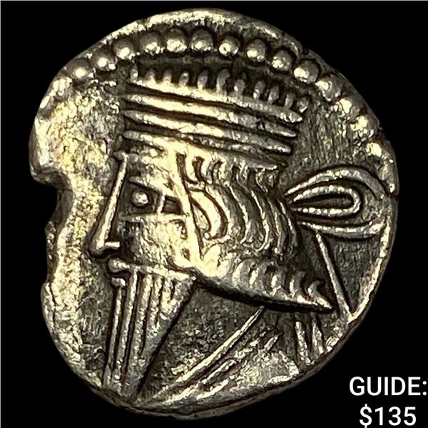 247-224 AD Parthian Empire Silver Drachm NEARLY UNCIRCULATED