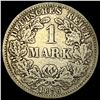 Image 1 : 1876-F Germany Silver 1 Reichsmark NEARLY UNCIRCULATED