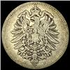 Image 2 : 1876-F Germany Silver 1 Reichsmark NEARLY UNCIRCULATED