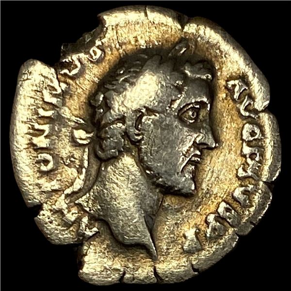 Roman Ant. Pius 138-161SIlver Daenarius NEARLY UNCIRCULATED