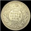 Image 2 : 1918 British-India Silver Rupee UNCIRCULATED