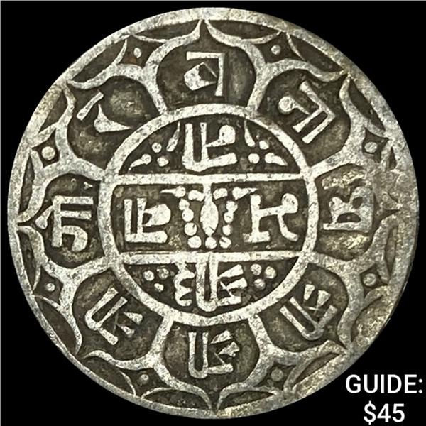 1881-1911 Nepal Silver Mohar NEARLY UNCIRCULATED