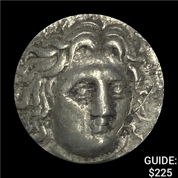 316-305 BC Carian Isles of Rhodes Silver Drachm NEARLY UNCIRCULATED