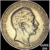 Image 1 : 1910-A Prussia Silver 3 Reichsmark CLOSELY UNCIRCULATED