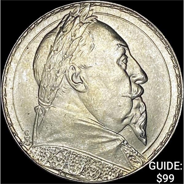 1932 Sweden Gustaf II Silver 2 Kronor UNCIRCULATED