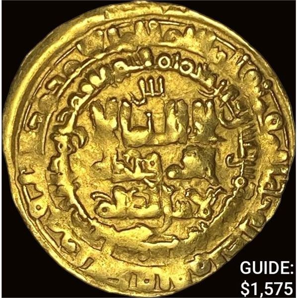 [998-1050]AD Ghazuonius Gold Dinar .1237oz NEARLY UNCIRCULATED