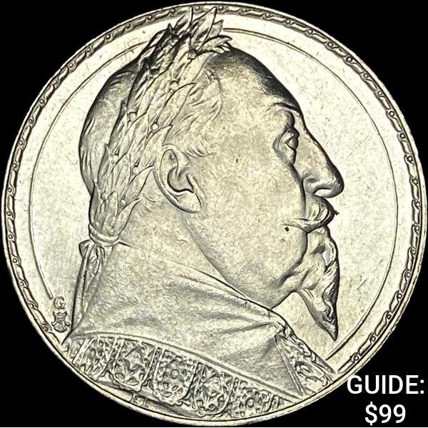 1932 Sweden Gustaf II Silver 2 Kronor UNCIRCULATED