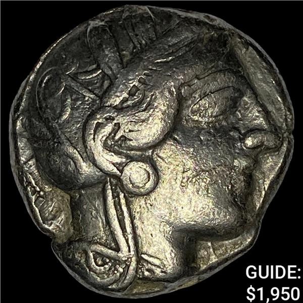 Attica Athens Silver Owl Tetradrachm NEARLY UNCIRCULATED