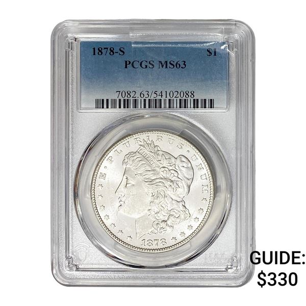 1878-S Morgan Silver Dollar PCGS MS63