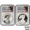 Image 1 : [2Coins] 2012-S San Franciso Eagle Set $1 NGC PF69
