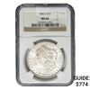 Image 1 : 1880-S Morgan Silver Dollar NGC MS66