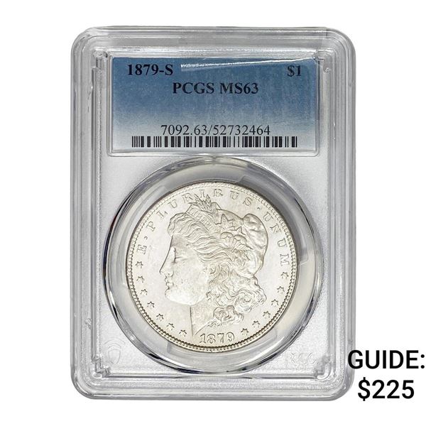 1879-S Morgan Silver Dollar PCGS MS63