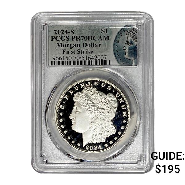 2024-S Morgan Silver Dollar PCGS PR70 DCAM