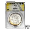 Image 1 : 1887 Morgan Silver Dollar ANACS MS63