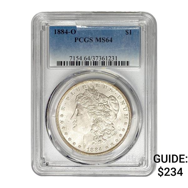 1884-O Morgan Silver Dollar PCGS MS64