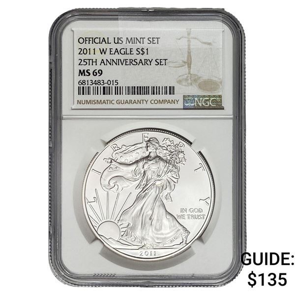 2011-W Silver Eagle NGC MS69