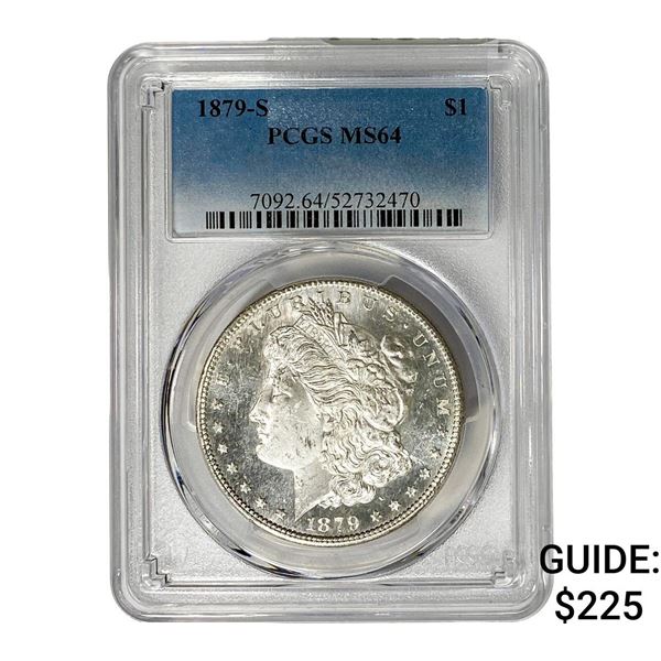 1879-S Morgan Silver Dollar PCGS MS64