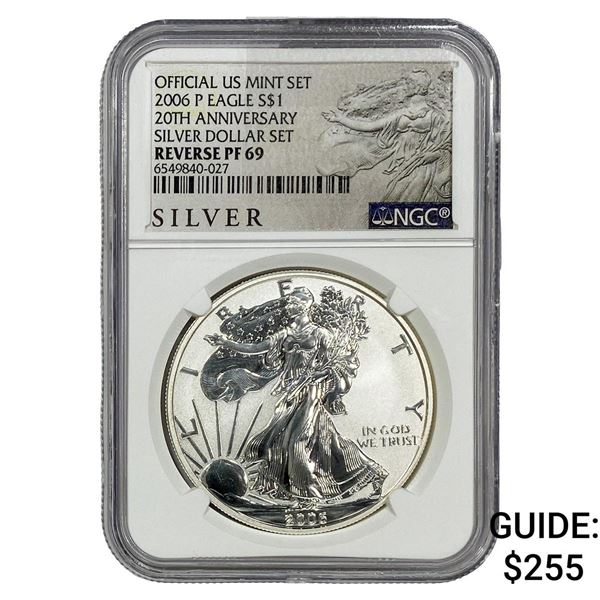 2006-P 1oz Sliver Dollar Set NGC PF69