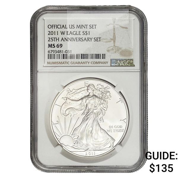 2011-W Silver Eagle NGC MS69