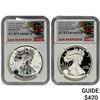 Image 1 : [2 Coins] 2012-S San Franciso Eagle Set $1 NGC PF69