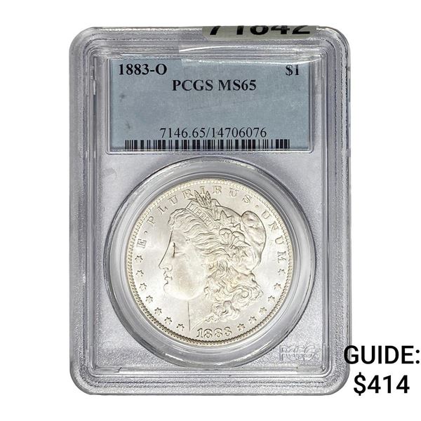 1883-O Morgan Silver Dollar PCGS MS65