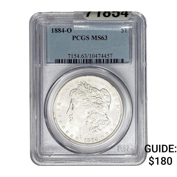 1884-O Morgan Silver Dollar PCGS MS63