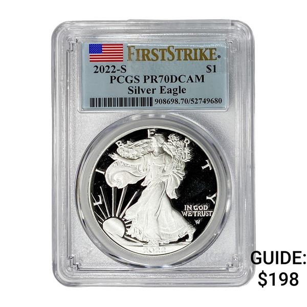2022-S Silver Eagle PCGS PR70 DCAM