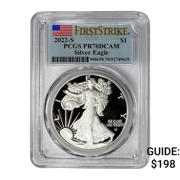 2022-S Silver Eagle PCGS PR70 DCAM
