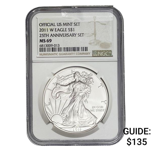 2011-W Silver Eagle NGC MS69