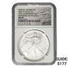 Image 1 : 2006-W Burnished Sliver Eagle $1 NGC MS69