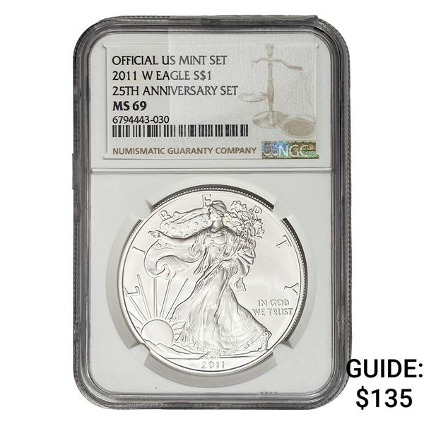 2011-W Silver Eagle NGC MS69